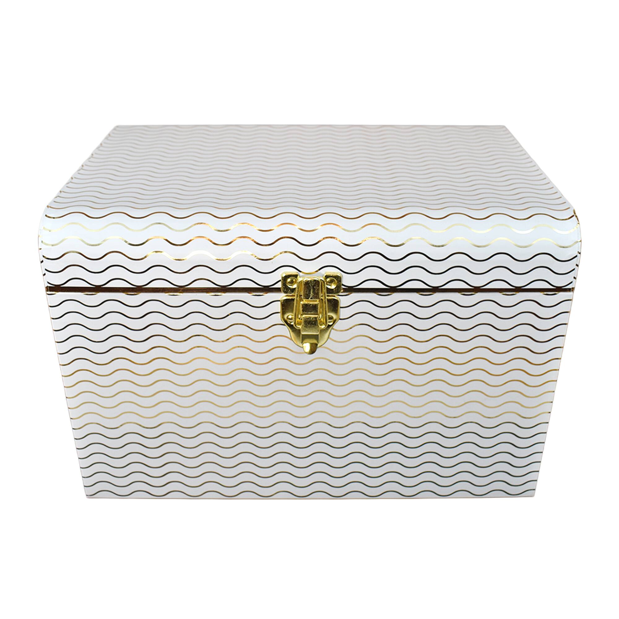 Medium Gold Waves Trunk Box by Ashland®